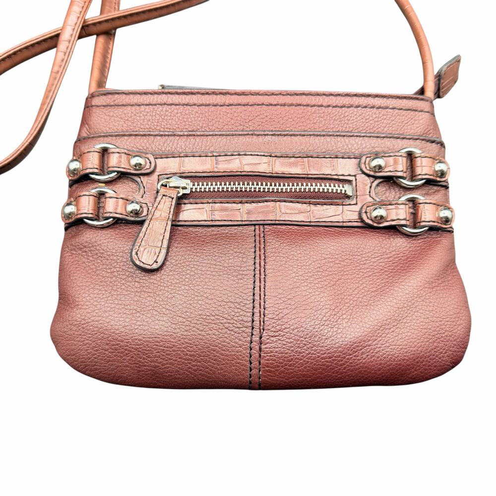 Etienne Aigner Pink Leather Shoulder Bag Buckle Zip Y2K Mini Purse